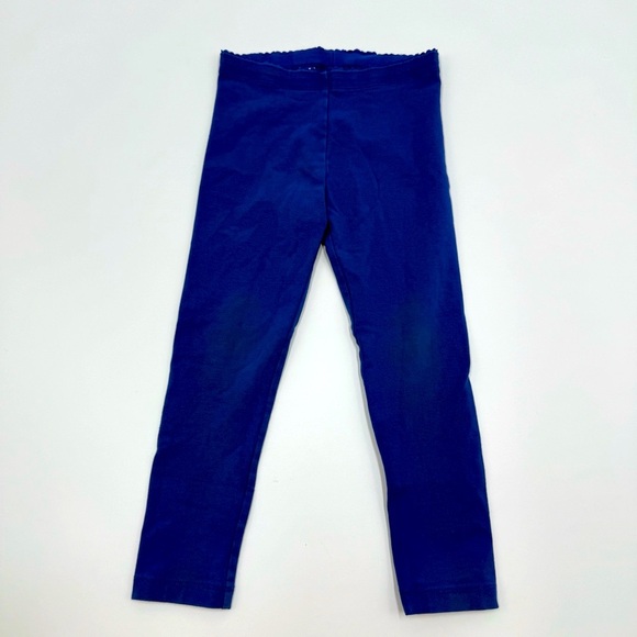 Tea Collection Girls Solid Leggings Royal Blue 5 Cotton Blend - Picture 1 of 6